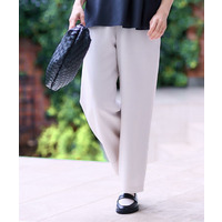 【マシンウォッシュ可／ウエスト総ゴム】すっきり見えワイドシルエットパンツ