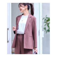 【UVカット／接触冷感／マシンウォッシュ可／吸水速乾／セットアップ可／夏の通勤におすすめ】ドライタッチジャケット