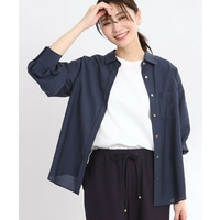 【接触冷感／マシンウォッシュ可】3WAYシアーシャツブラウス