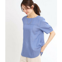 【マシンウォッシュ可】デニム調プルオーバーブラウス