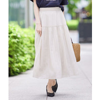 【マシンウォッシュ可】プリーツティアードスカート