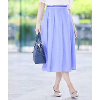 【マシンウォッシュ可／セットアップ可】シアーボックスタックプリーツスカート