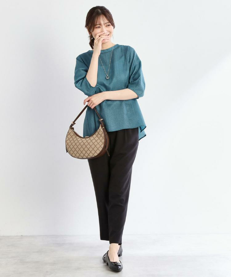 【マシンウォッシュ可/ウエストゴム仕様】キレイめリラクシーパンツ25