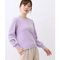 【選べる8色／スカートにもパンツにも◎】ウール混ボートネックニット