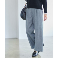 【すっきりシルエット】ワイドクロップドパンツ