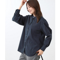 【さらっと一枚で決まる／重ね着にもおすすめ◎】タックスリーブシャツブラウス