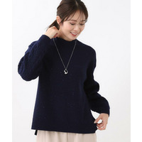 【一枚で着映え◎／ゆったりシルエット】ラメ×スパンコールウール混ニット