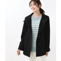 【衿が顔に当たらない◎】スタンドネックミドルコート