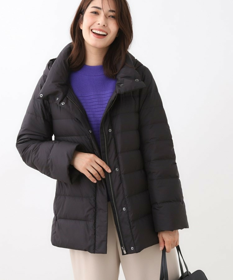 【定番人気/ウエスト調整可】フーデッドミドルダウンコート11