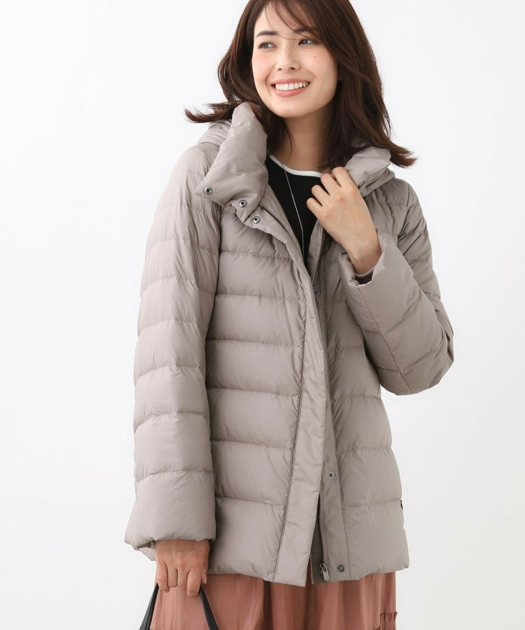 【定番人気/ウエスト調整可】フーデッドミドルダウンコート16