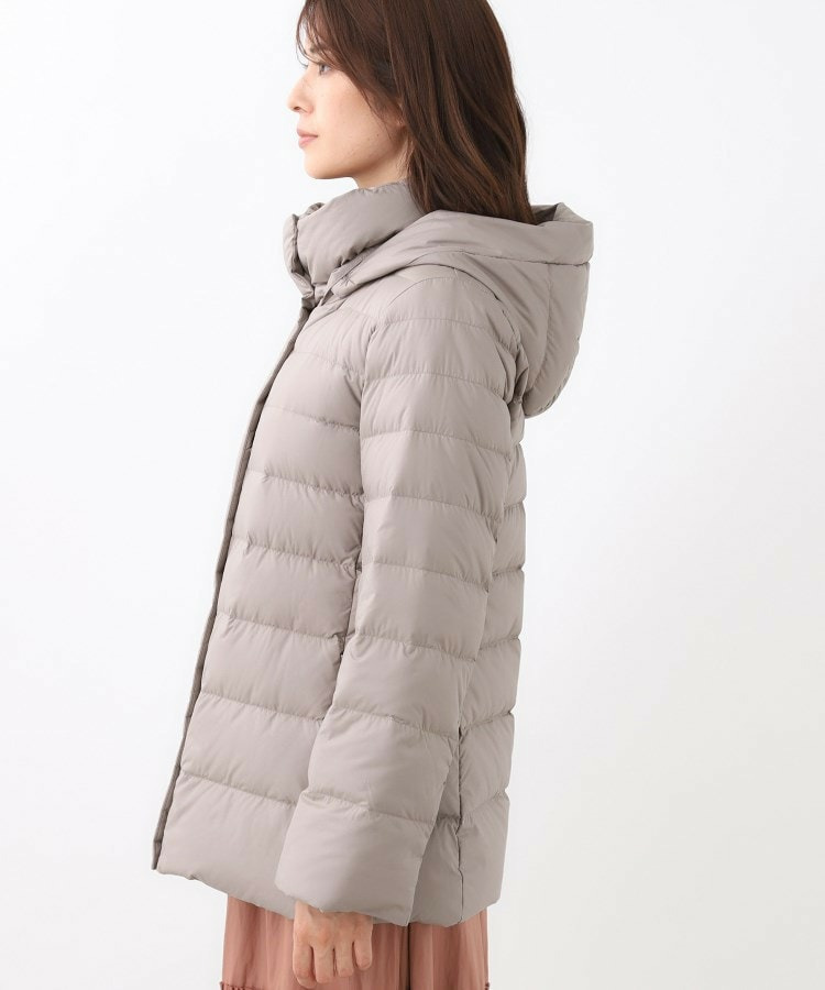 【定番人気/ウエスト調整可】フーデッドミドルダウンコート25