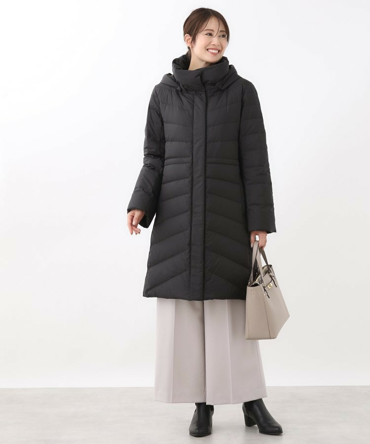 【定番人気/ウエスト調整可】フーデッドロングダウンコート11