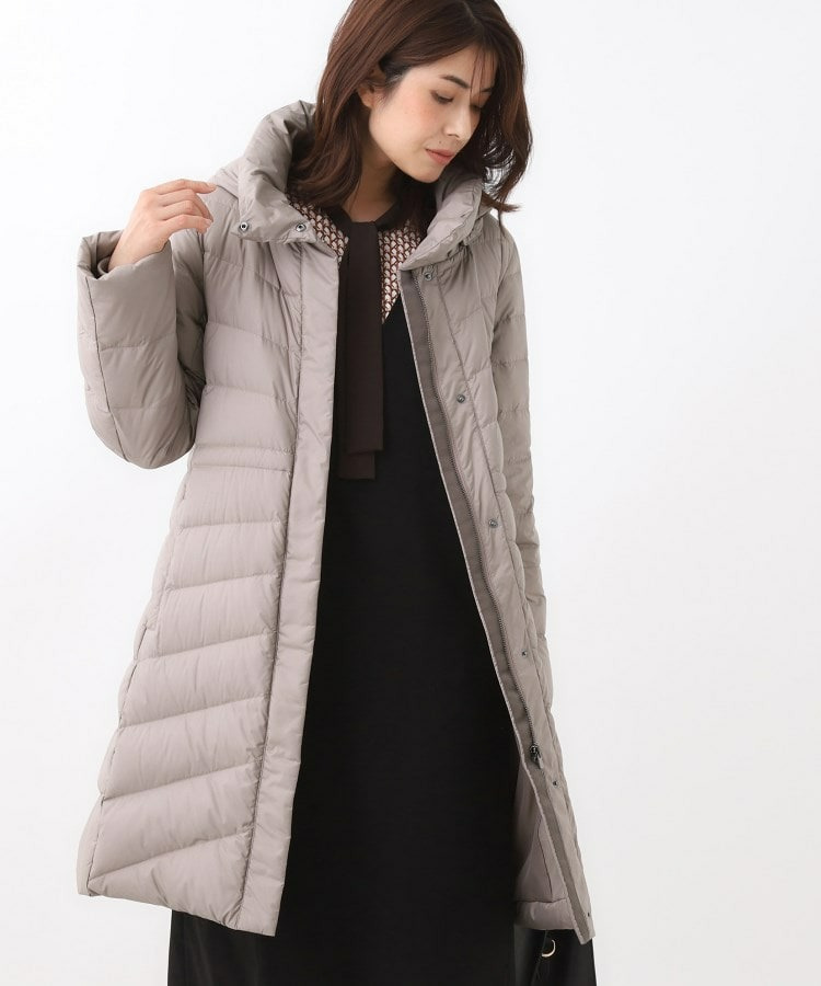【定番人気/ウエスト調整可】フーデッドロングダウンコート13