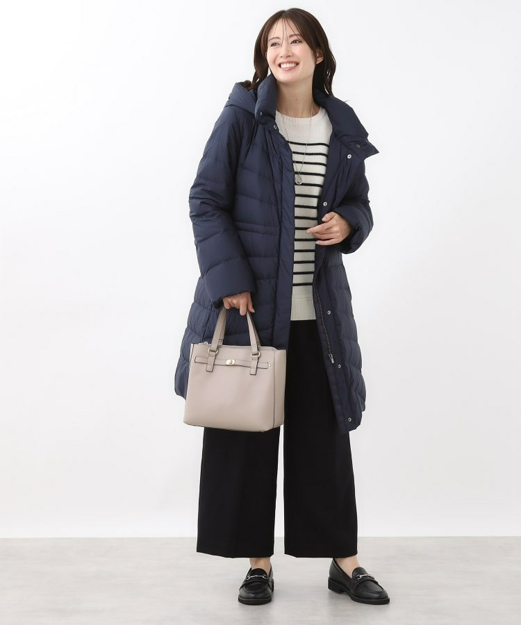 【定番人気/ウエスト調整可】フーデッドロングダウンコート18