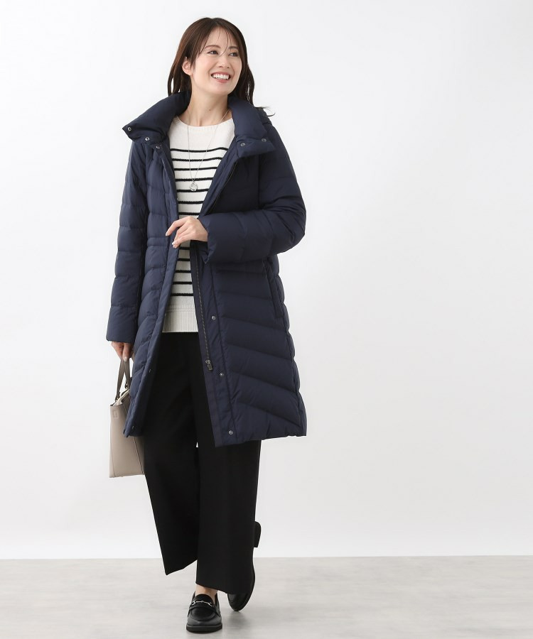 【定番人気/ウエスト調整可】フーデッドロングダウンコート19