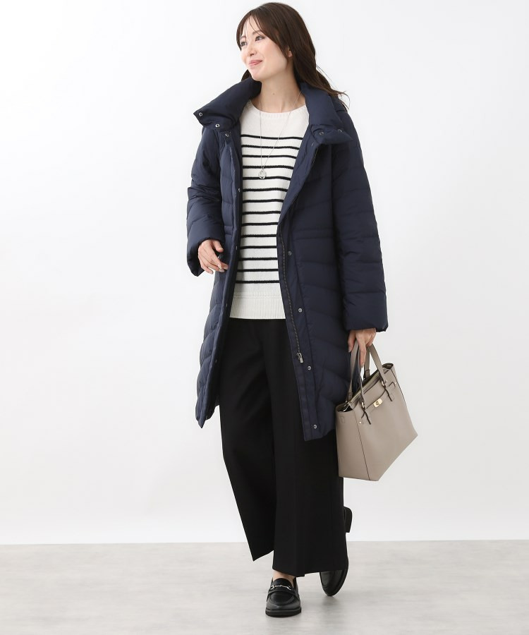 【定番人気/ウエスト調整可】フーデッドロングダウンコート20