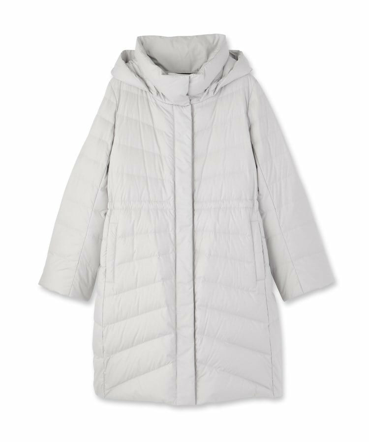 【定番人気/ウエスト調整可】フーデッドロングダウンコート22