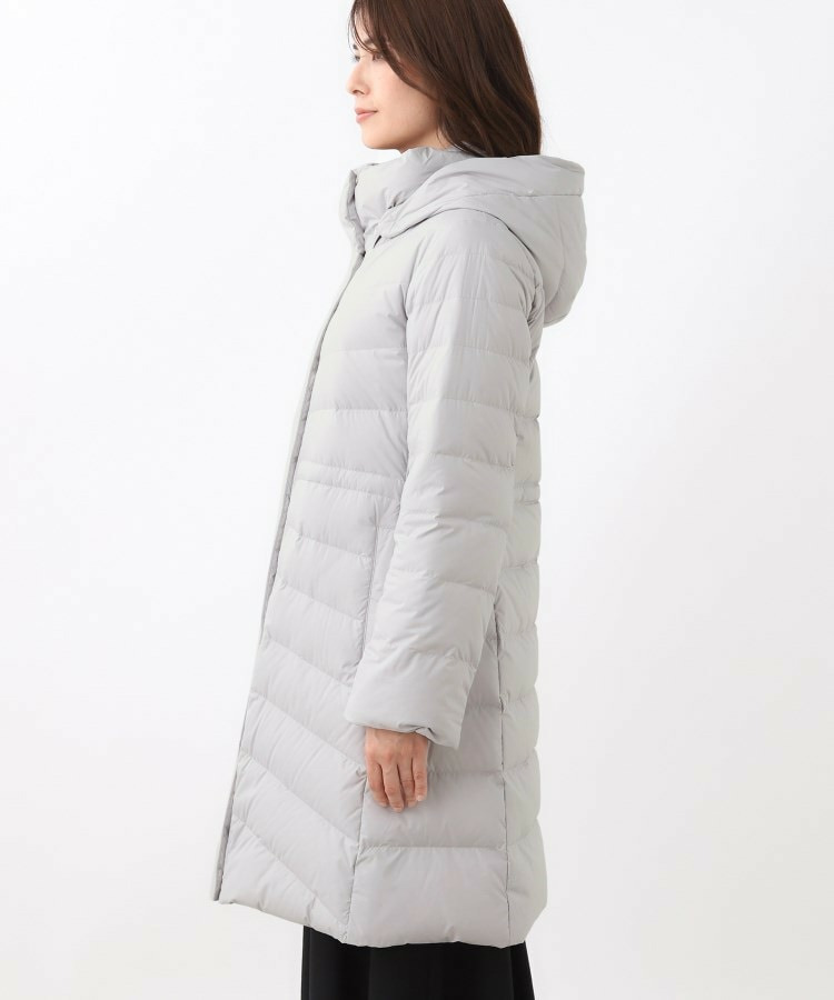【定番人気/ウエスト調整可】フーデッドロングダウンコート24