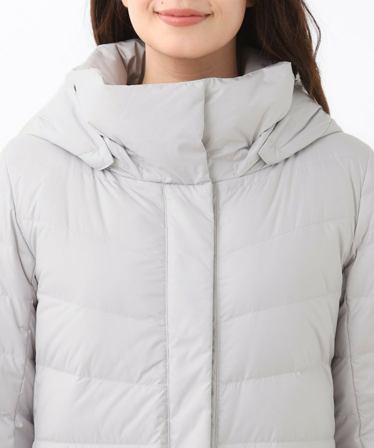 【定番人気/ウエスト調整可】フーデッドロングダウンコート28