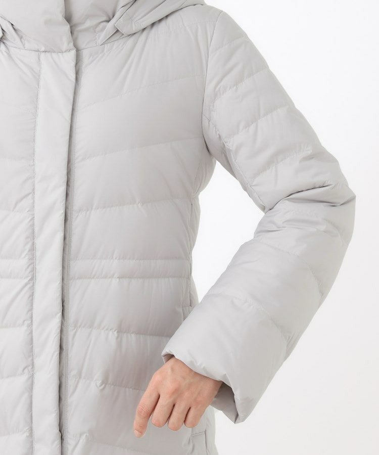 【定番人気/ウエスト調整可】フーデッドロングダウンコート30