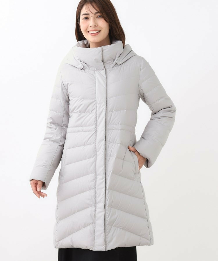 【定番人気/ウエスト調整可】フーデッドロングダウンコート6