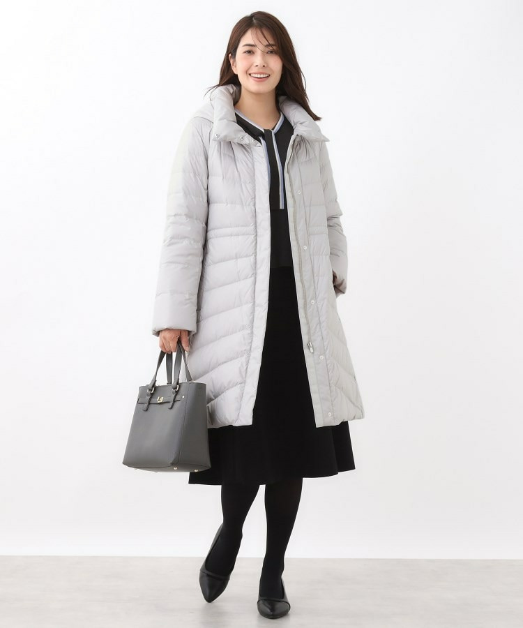 【定番人気/ウエスト調整可】フーデッドロングダウンコート7