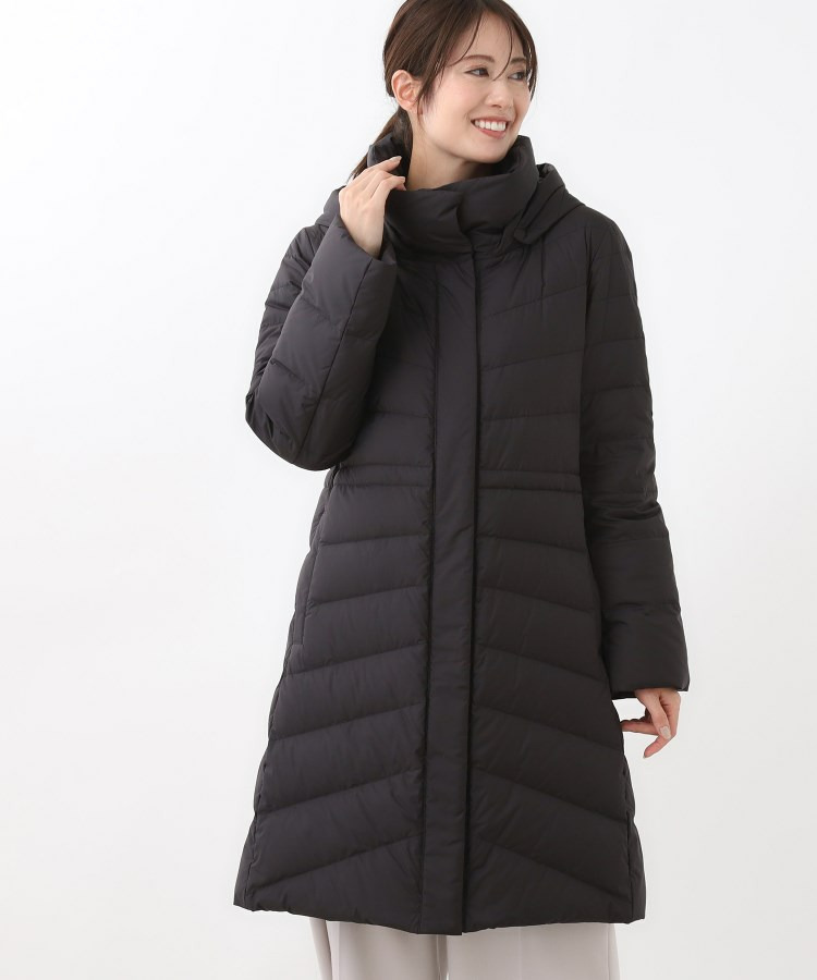 【定番人気/ウエスト調整可】フーデッドロングダウンコート9