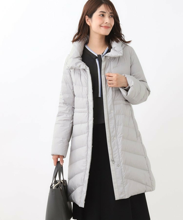 【定番人気/ウエスト調整可】フーデッドロングダウンコート1