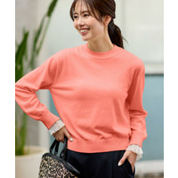 【秋映え／重ね着風スタイルに◎】フリルプリーツスリーブニット