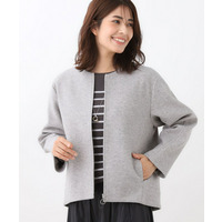 【ゆったりシルエット】ジャージメルトンコクーンジャケット