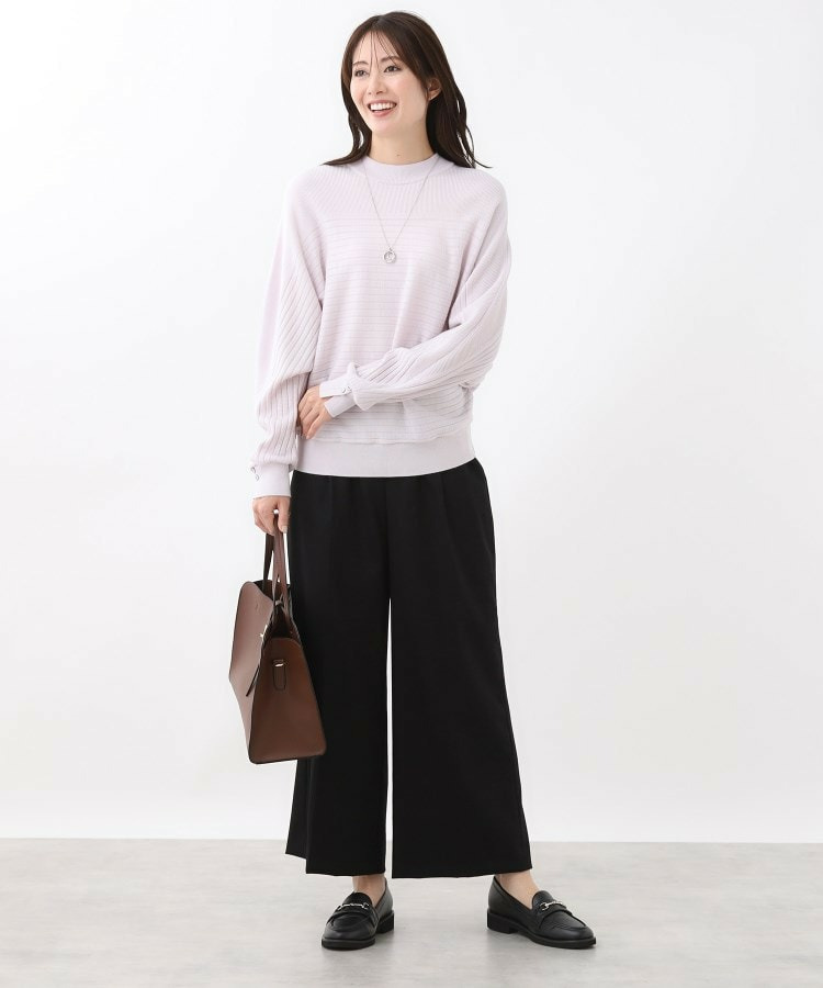 【腰周りすっきり◎】ワイドクロップドパンツ10