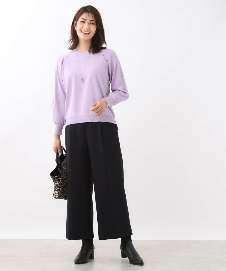 【腰周りすっきり◎】ワイドクロップドパンツ21