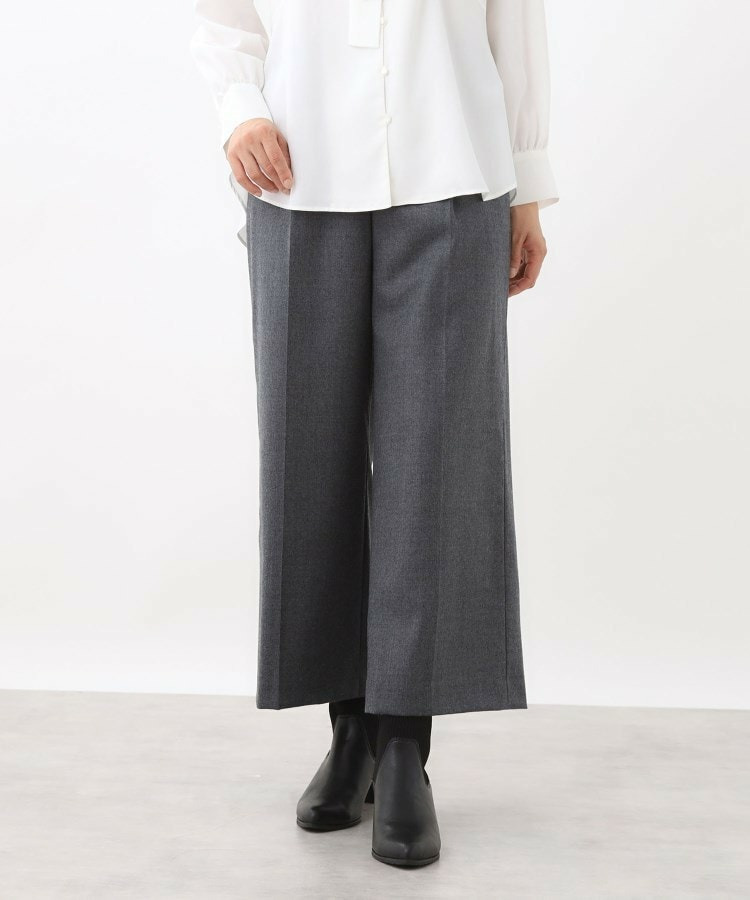 【腰周りすっきり◎】ワイドクロップドパンツ1