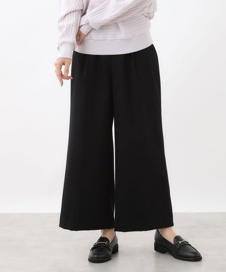 【腰周りすっきり◎】ワイドクロップドパンツ1