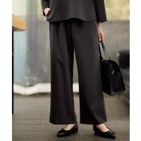 【ウエスト総ゴム／セットアップ可】フルレングスストレートパンツ