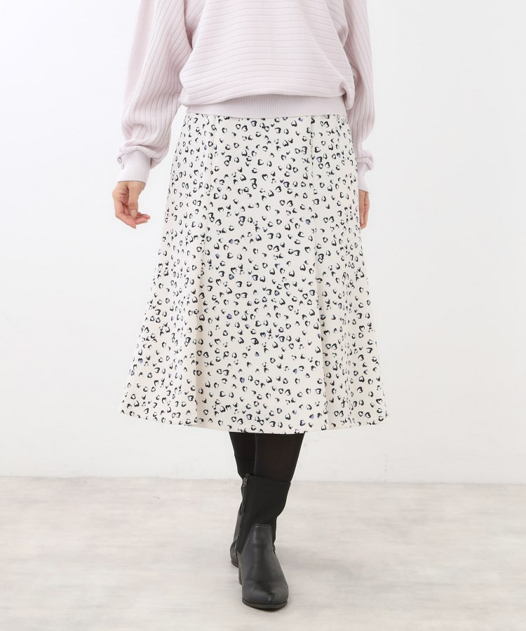 ソフトフレアプリントスカート1