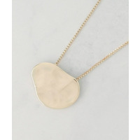 メタルプレートロングネックレス