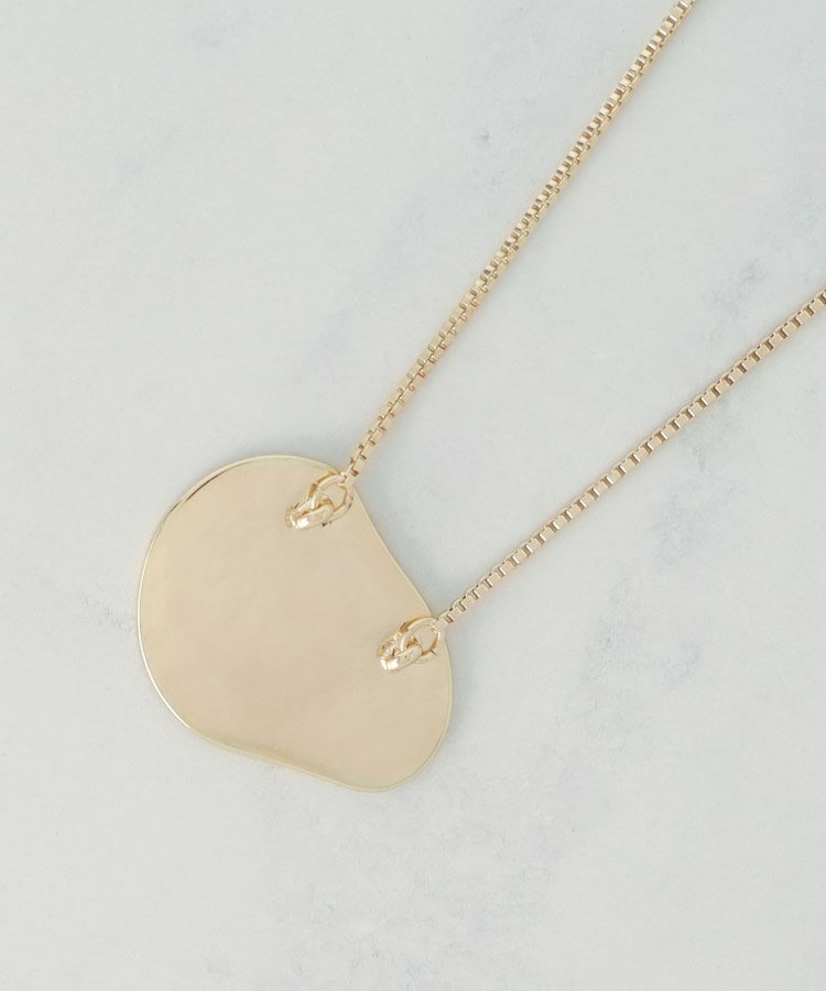 メタルプレートロングネックレス7