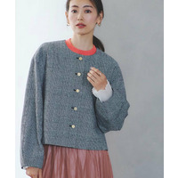 【着映え◎／アームホールゆったり】グレンチェックジャコット