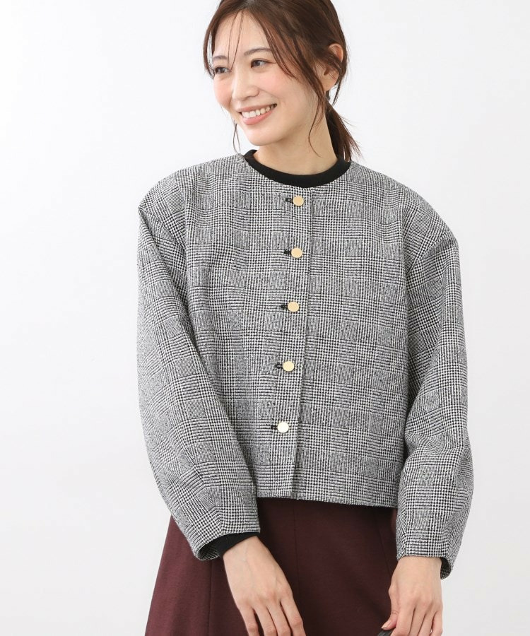 【着映え◎/アームホールゆったり】グレンチェックジャコット11