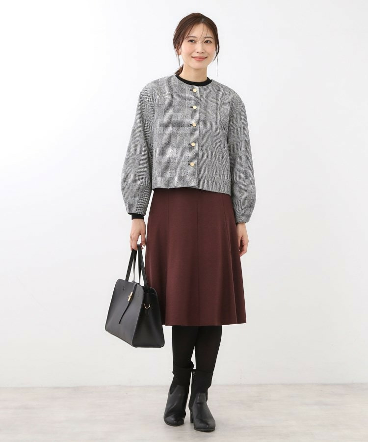 【着映え◎/アームホールゆったり】グレンチェックジャコット12