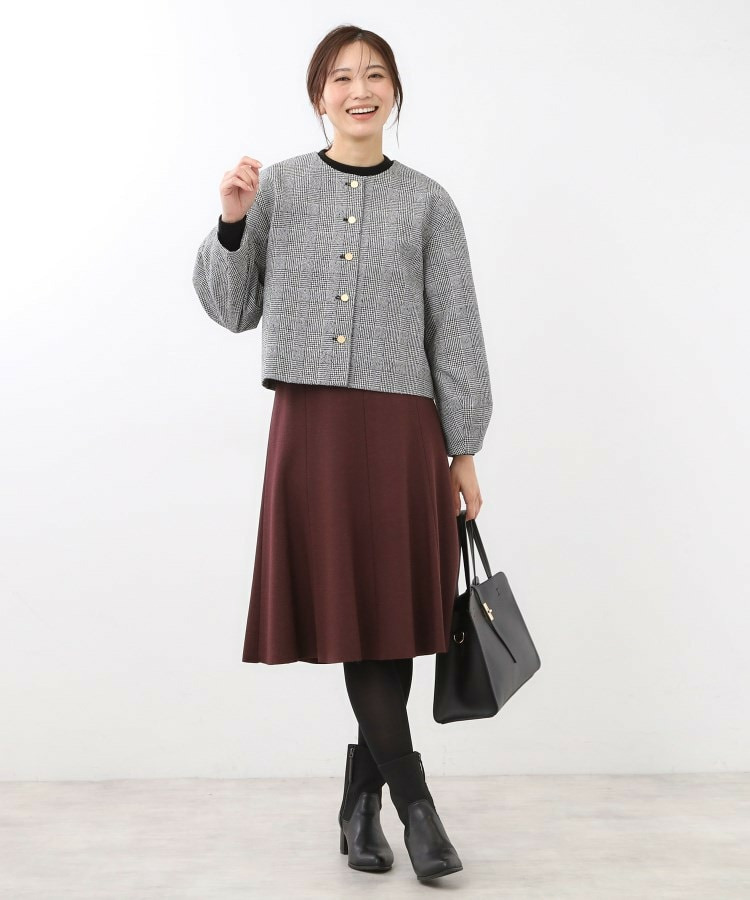【着映え◎/アームホールゆったり】グレンチェックジャコット13
