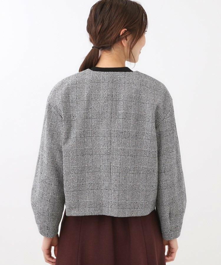 【着映え◎/アームホールゆったり】グレンチェックジャコット18