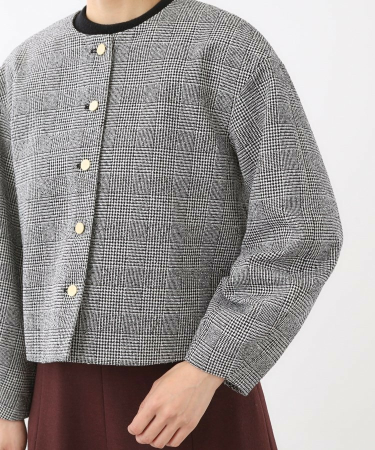 【着映え◎/アームホールゆったり】グレンチェックジャコット20
