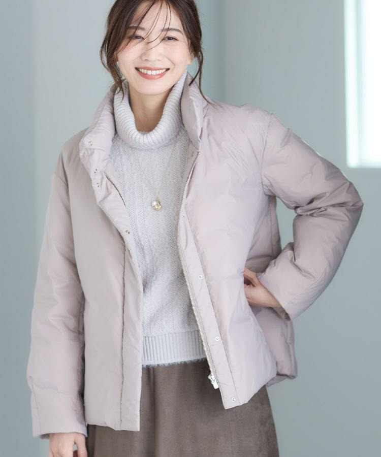 【すっきシルエット】ショート丈ダウンコート1