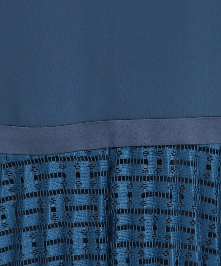 【フォーマル/入卒/一枚で着映え◎】シフォン×幾何柄レースプリーツワンピース11