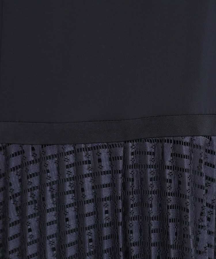 【フォーマル/入卒/一枚で着映え◎】シフォン×幾何柄レースプリーツワンピース15