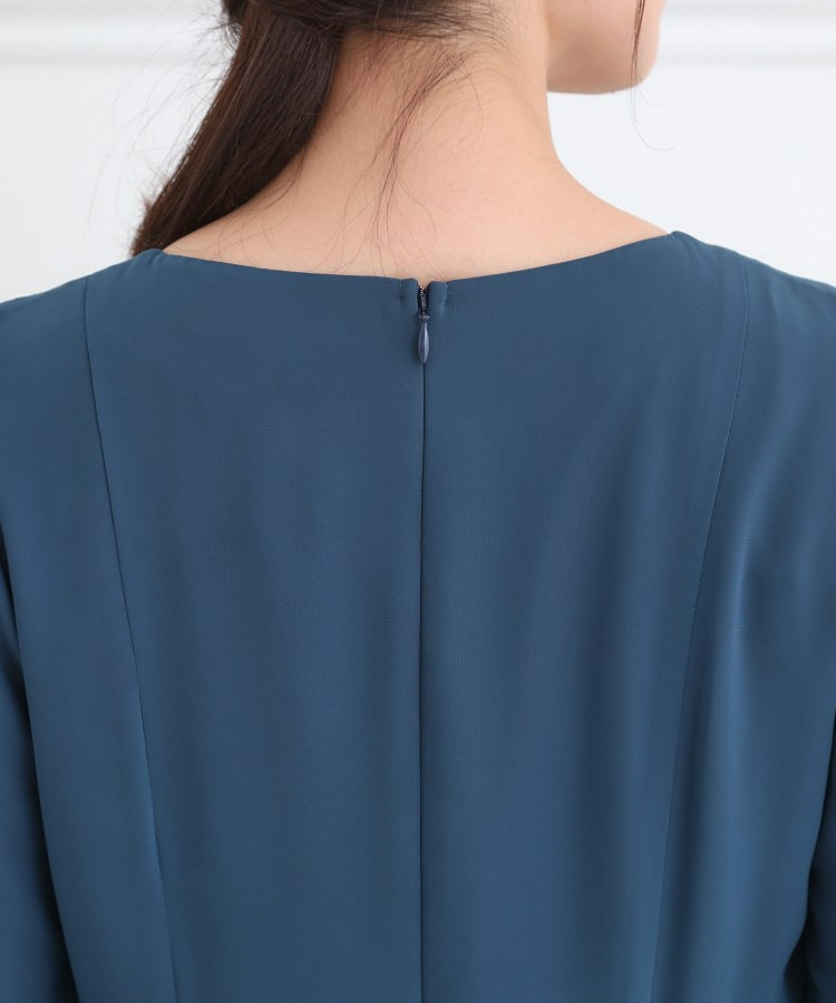 【フォーマル/入卒/一枚で着映え◎】シフォン×幾何柄レースプリーツワンピース21