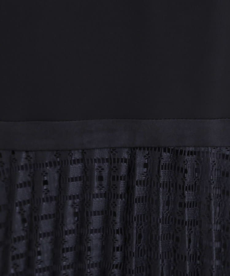 【フォーマル/入卒/一枚で着映え◎】シフォン×幾何柄レースプリーツワンピース7