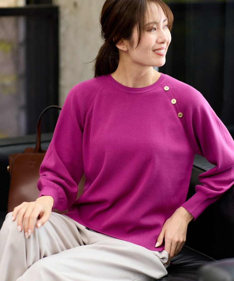 【ゆったり着られる◎】ラグランスリーブニット5